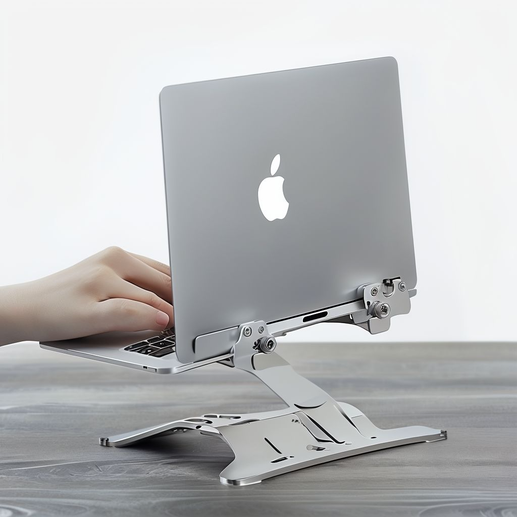 Soporte Ergonómico EcoLift™ | Ajustable, Plegable y Refrigerado