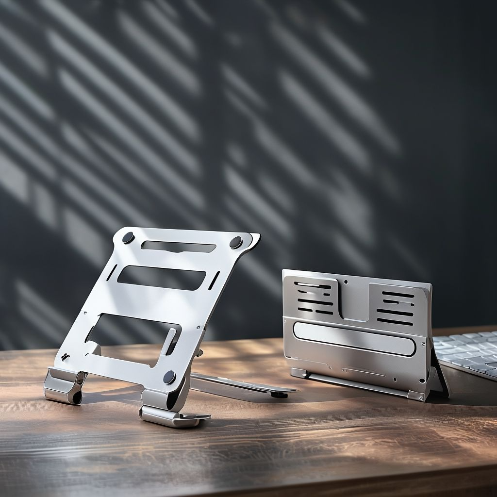 Soporte Ergonómico EcoLift™ | Ajustable, Plegable y Refrigerado